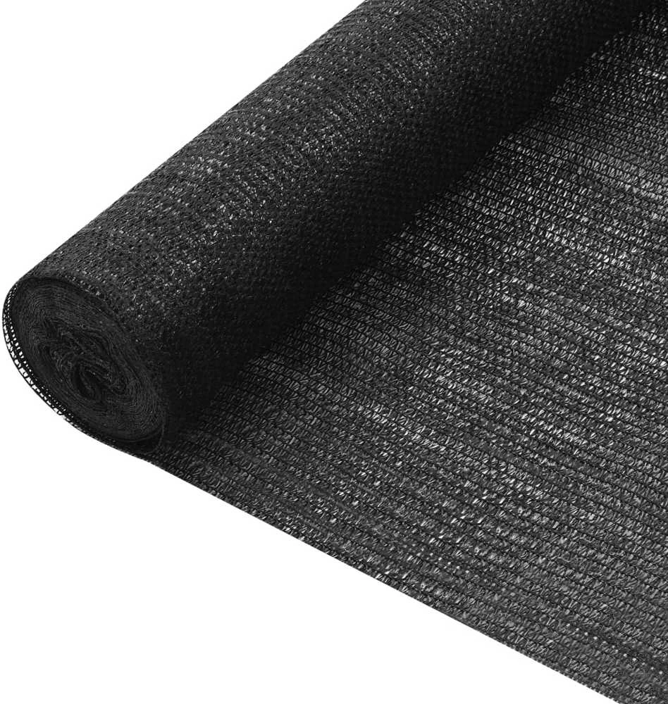 Privatumo suteikiantis tinklelis, juodas, 2x10m, HDPE, 75g/m²