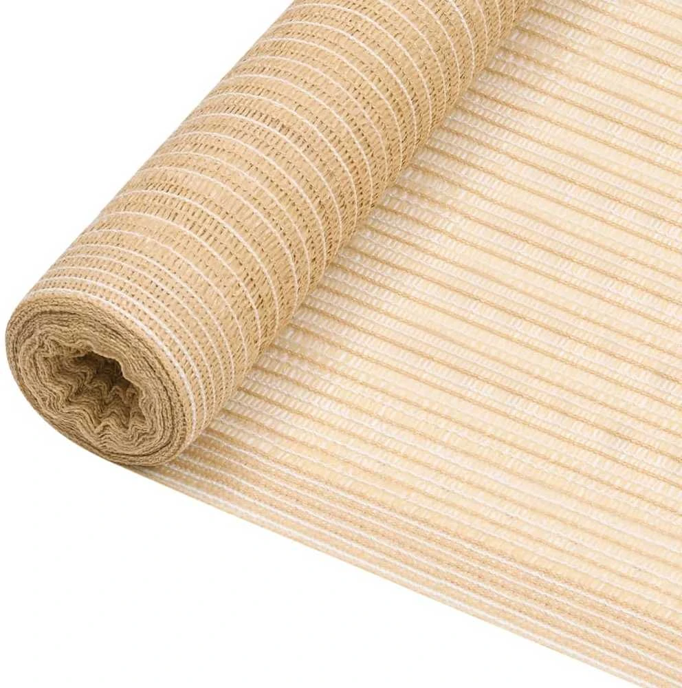 Privatumo suteikiantis tinklelis, smėlio, 1x25m, HDPE, 75g/m²