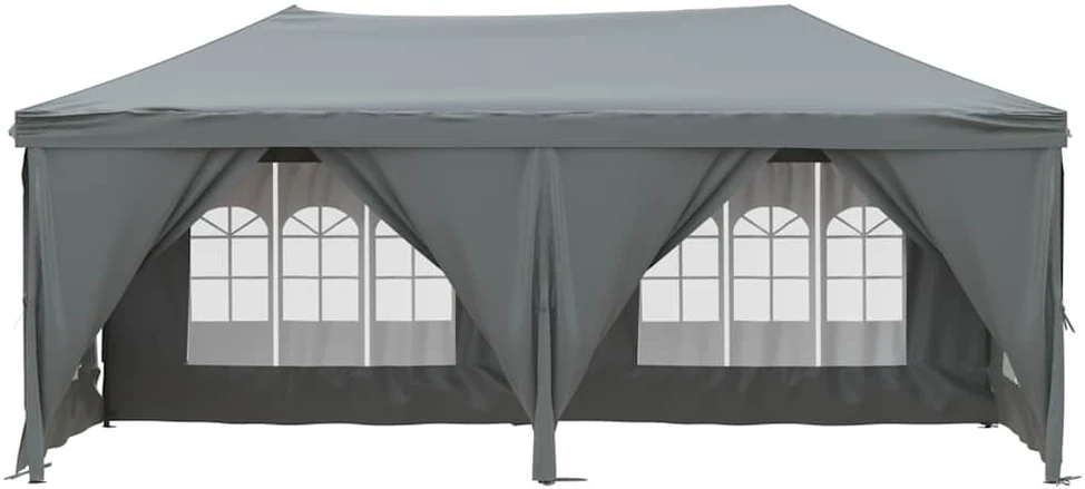 Proginė palapinė su šoninėmis sienomis, antracito, 3x6m