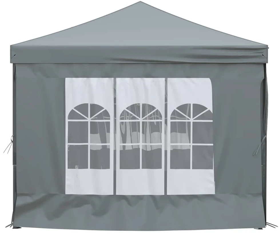 Proginė palapinė su šoninėmis sienomis, antracito, 3x6m