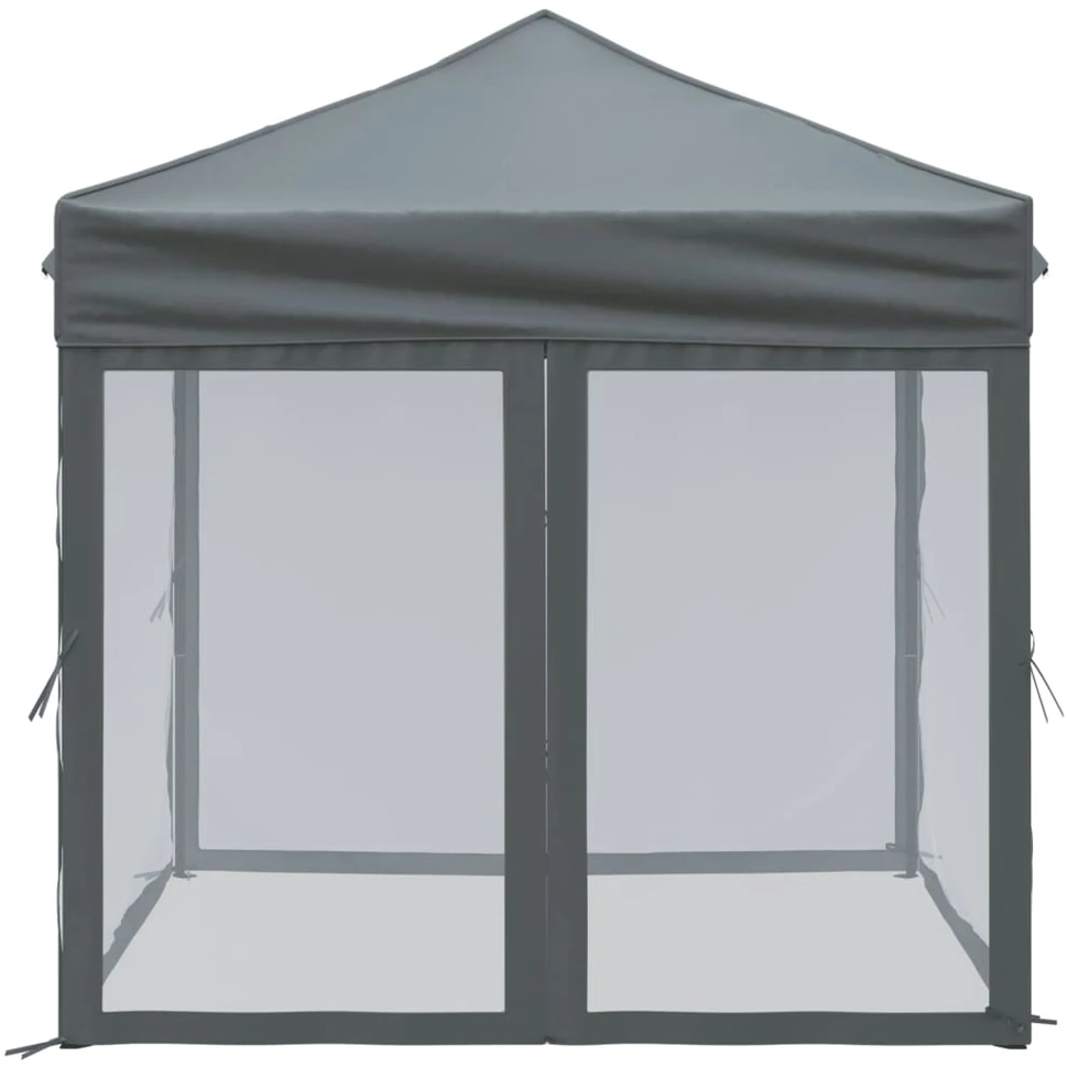 Proginė palapinė su šoninėmis sienomis, antracito, 2x2m