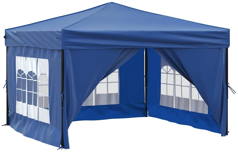 Proginė palapinė su šoninėmis sienomis, mėlyna, 3x3m