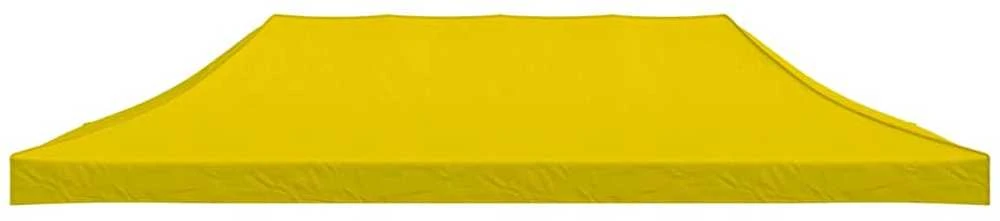 Proginės palapinės stogas, geltonos spalvos, 6x3m, 270 g/m²