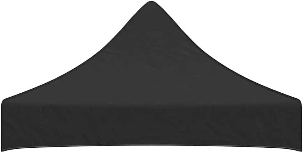 Proginės palapinės stogas, juodos spalvos, 2x2m, 270 g/m²