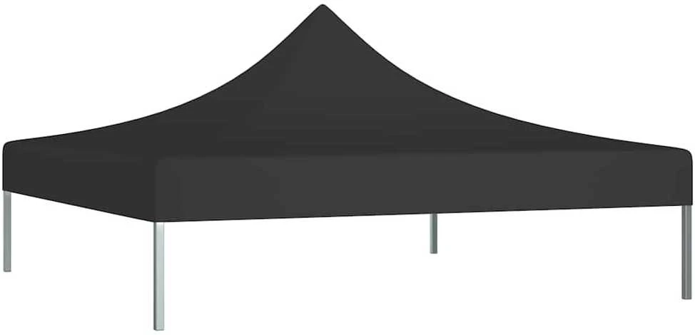 Proginės palapinės stogas, juodos spalvos, 2x2m, 270 g/m²