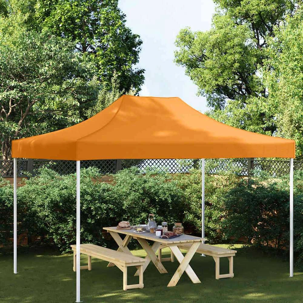 Proginės palapinės stogas, oranžinės spalvos, 4x3m, 270 g/m²