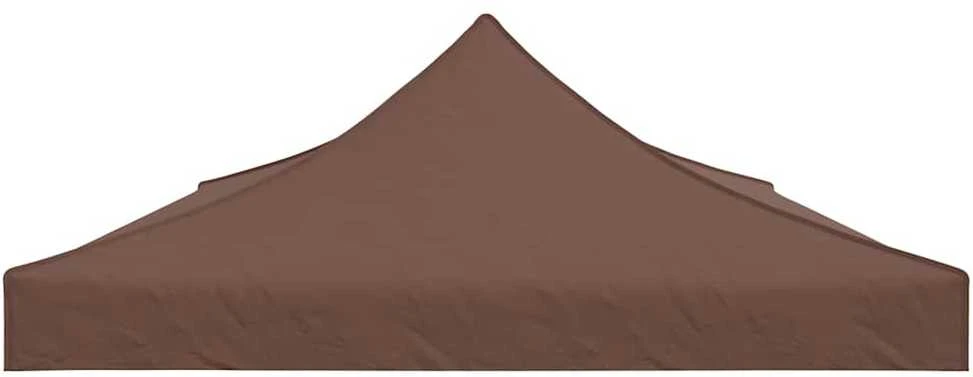 Proginės palapinės stogas, rudos spalvos, 6x3m, 270 g/m²