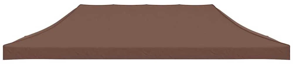 Proginės palapinės stogas, rudos spalvos, 6x3m, 270 g/m²