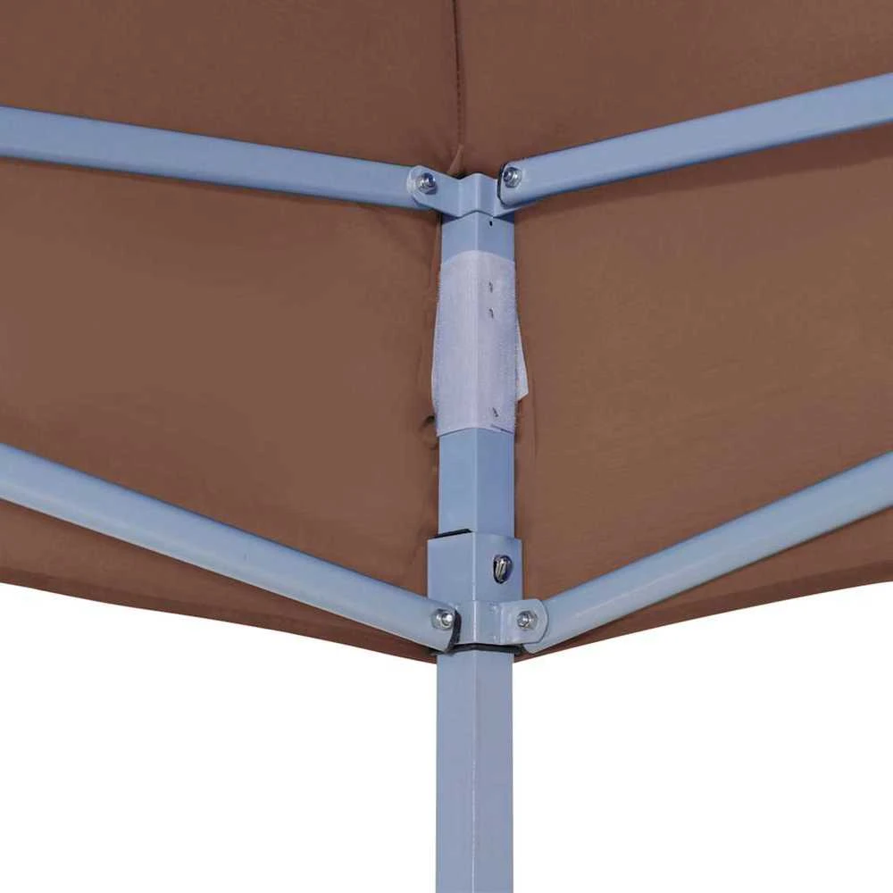 Proginės palapinės stogas, rudos spalvos, 2x2m, 270 g/m²