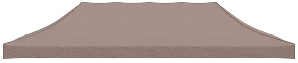 Proginės palapinės stogas, taupe spalvos, 6x3m, 270 g/m²