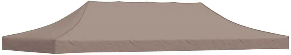 Proginės palapinės stogas, taupe spalvos, 6x3m, 270 g/m²