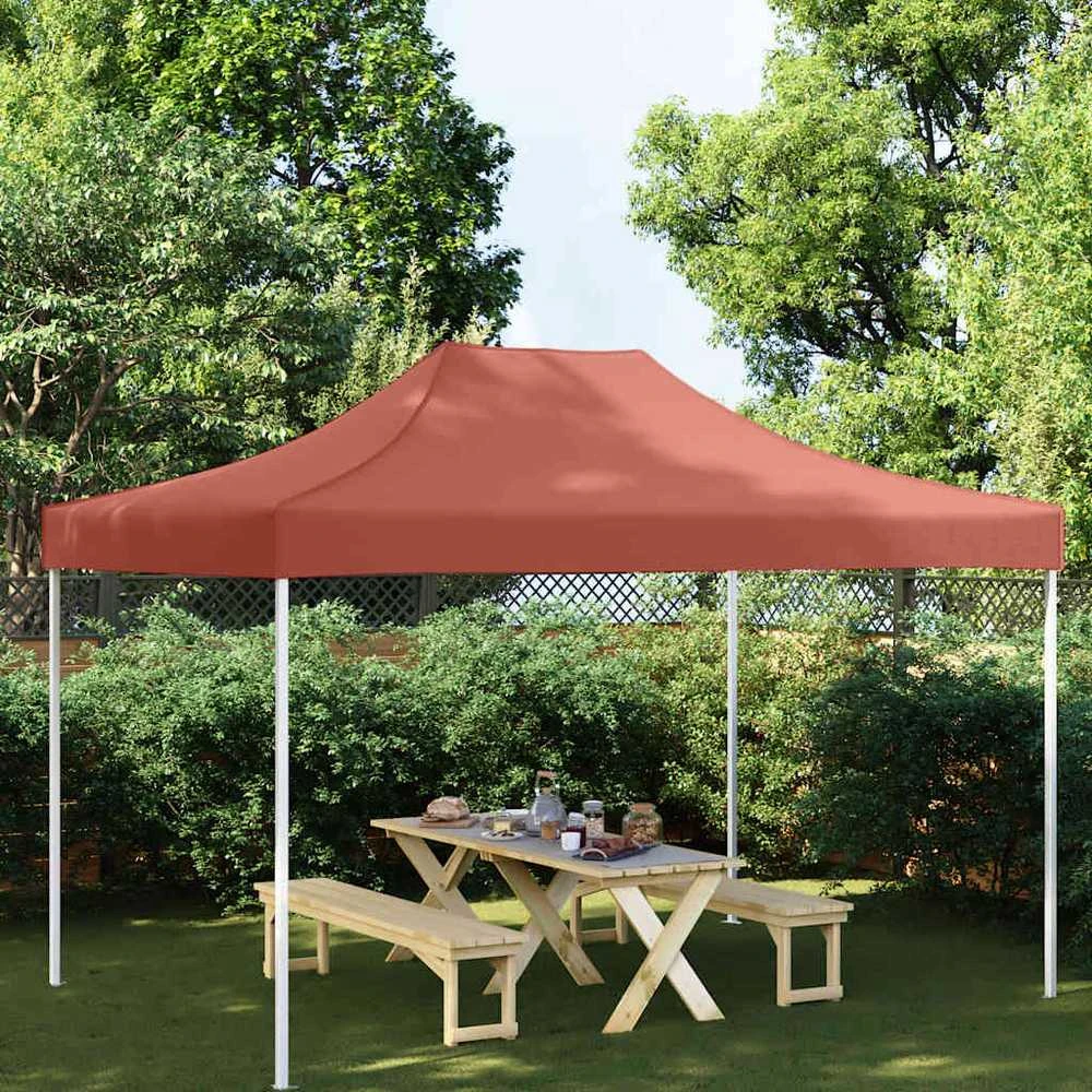 Proginės palapinės stogas, terakota spalvos, 4,5x3m, 270 g/m²