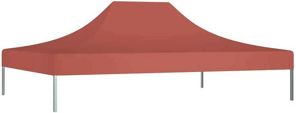 Proginės palapinės stogas, terakota spalvos, 4,5x3m, 270 g/m²