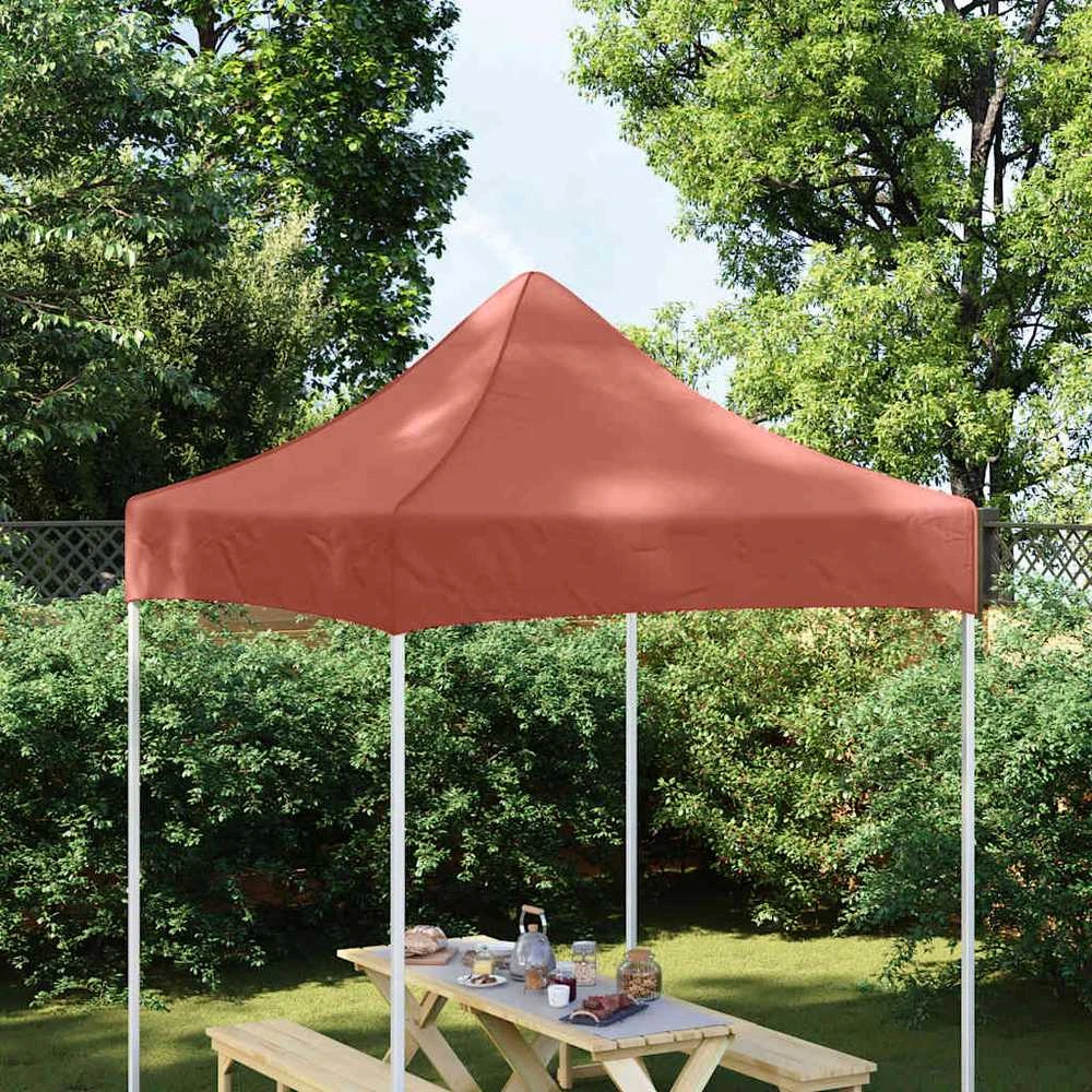 Proginės palapinės stogas, terakota spalvos, 2x2m, 270 g/m²