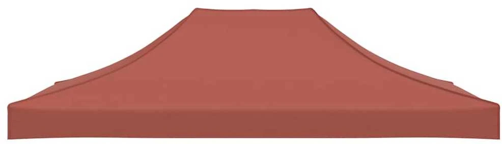 Proginės palapinės stogas, terakota spalvos, 4,5x3m, 270 g/m²