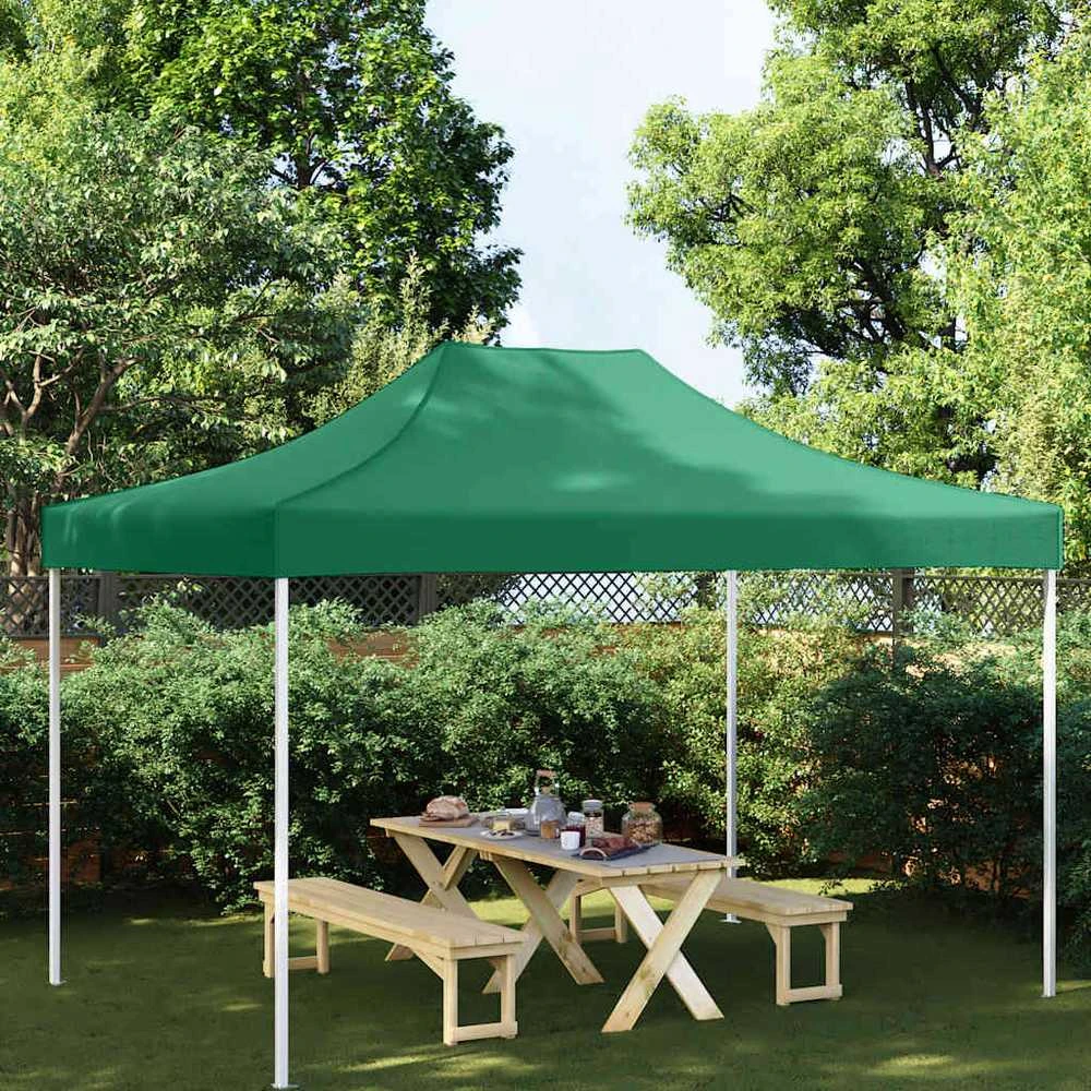 Proginės palapinės stogas, žalios spalvos, 4,5x3m, 270 g/m²