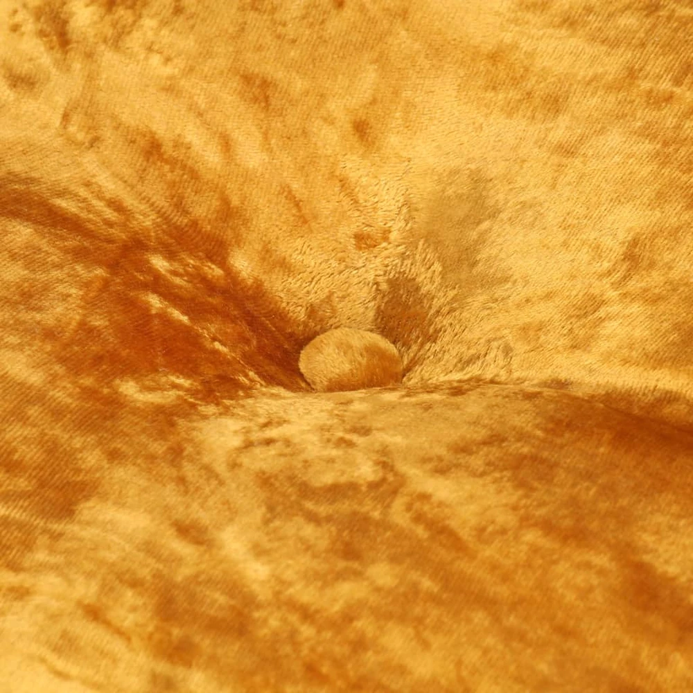 Pufas, garstyčių spalvos, 40x20cm, aksomas, apskritas
