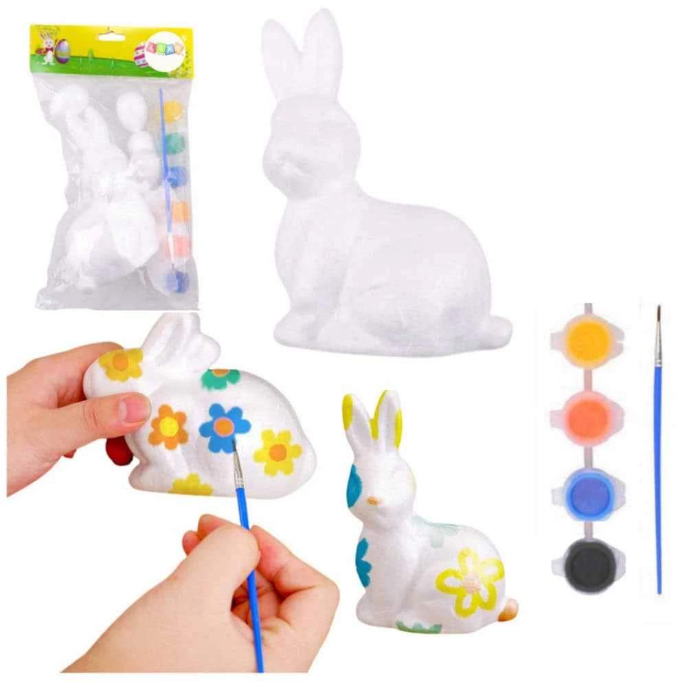 Lean Toys Putplasčio Velykų kiškučio dekoravimo rinkinys 2598