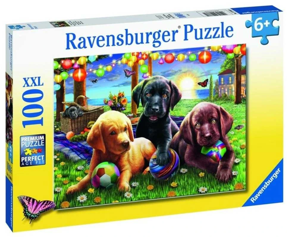 Ravensburger Dėlionė 100 vnt. - Šuniukų iškyla