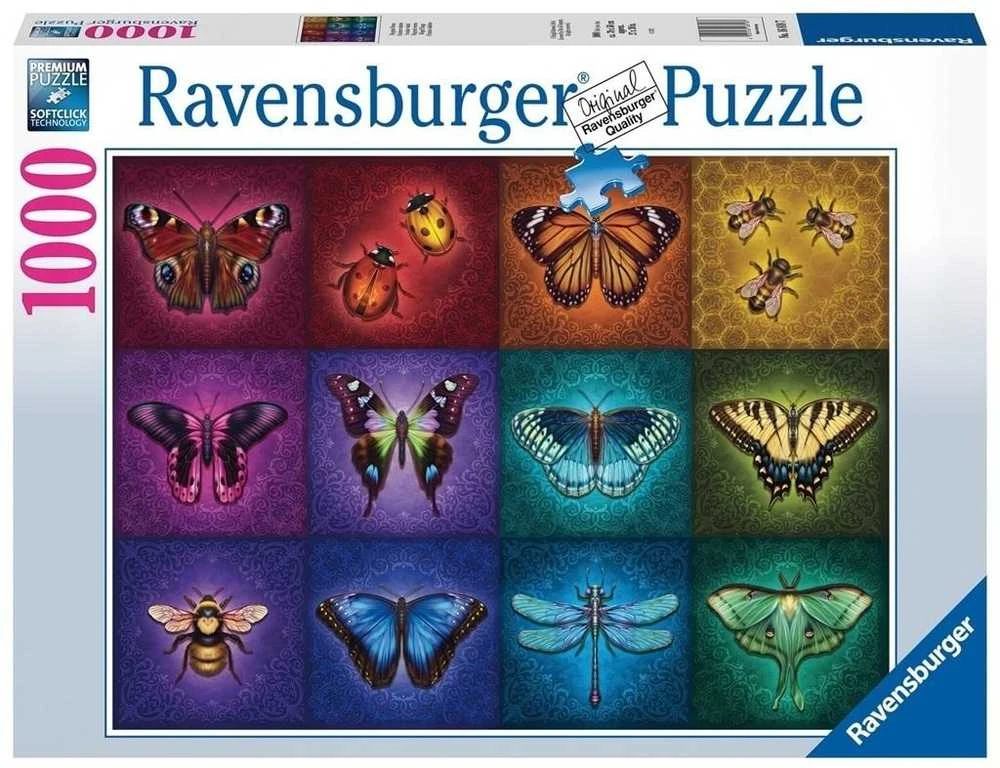 Ravensburger Dėlionė 1000 vnt. - Gražūs sparnuotieji vabzdžiai