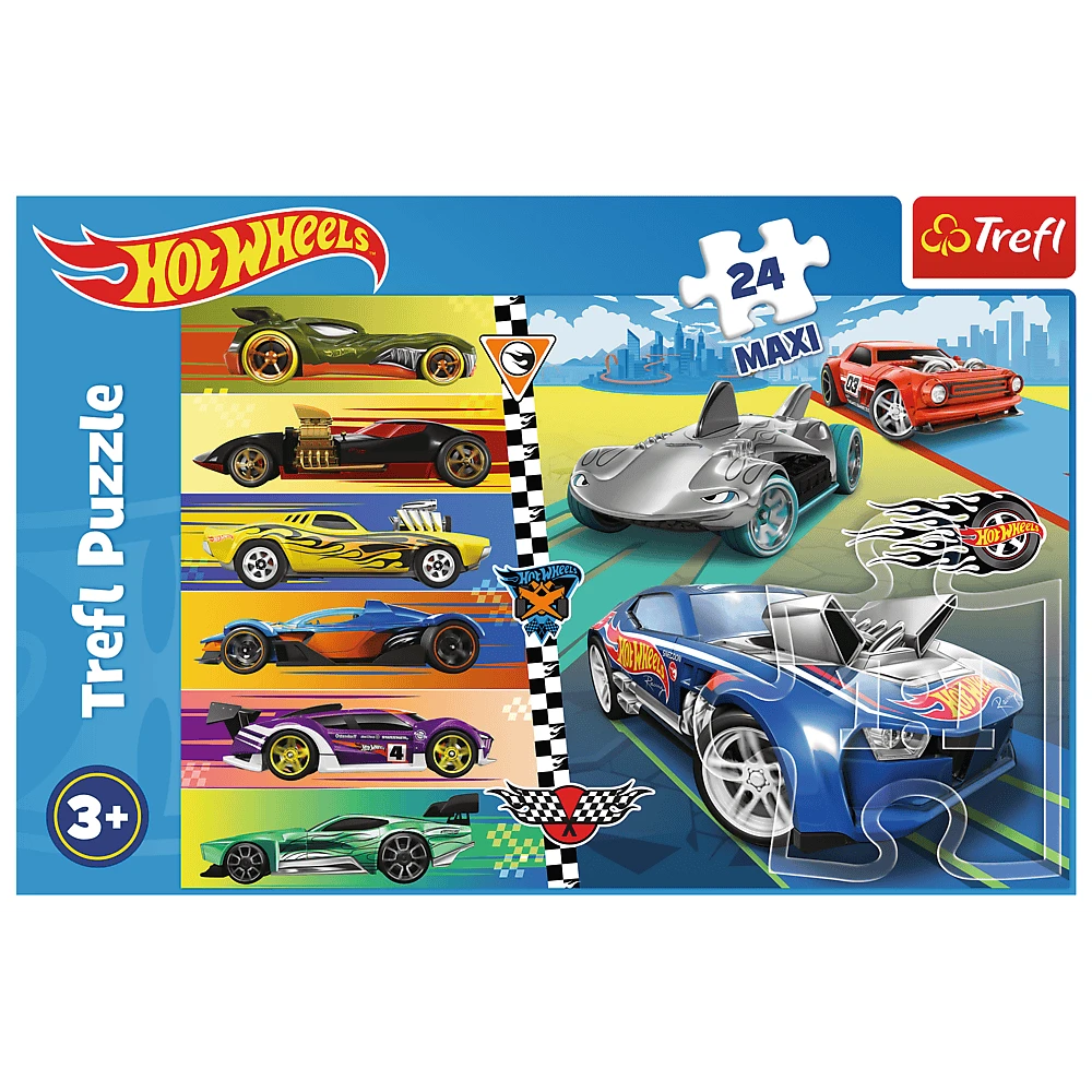 Trefl Dėlionė 24 vnt. - Hot Wheels