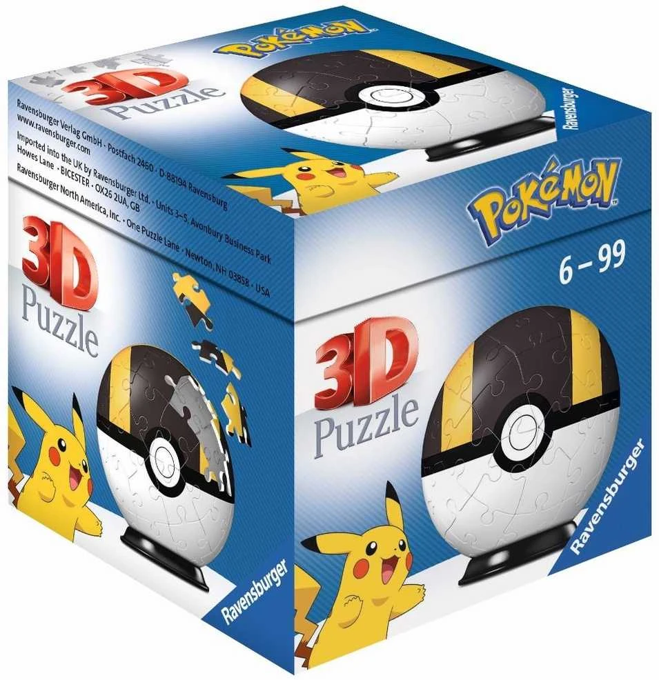 Ravensburger 3D Dėlionė 54 vnt. - Pokemon kamuolys