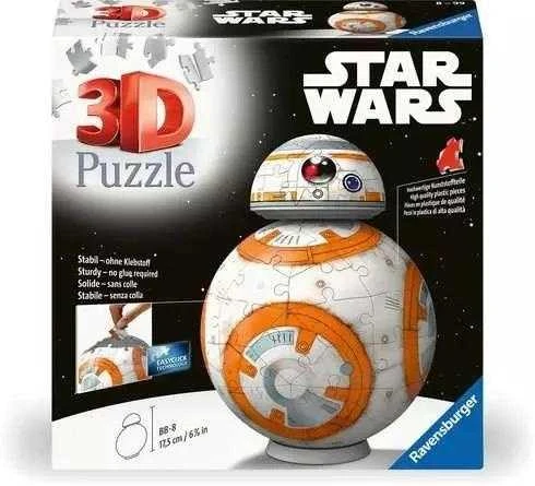 Dėlionė Ravensburger Puzzle 3D Star Wars BB-8