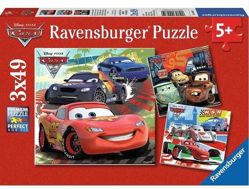 Ravensburger Dėlionė 3x49 vnt. - Lenktynių linksmybės