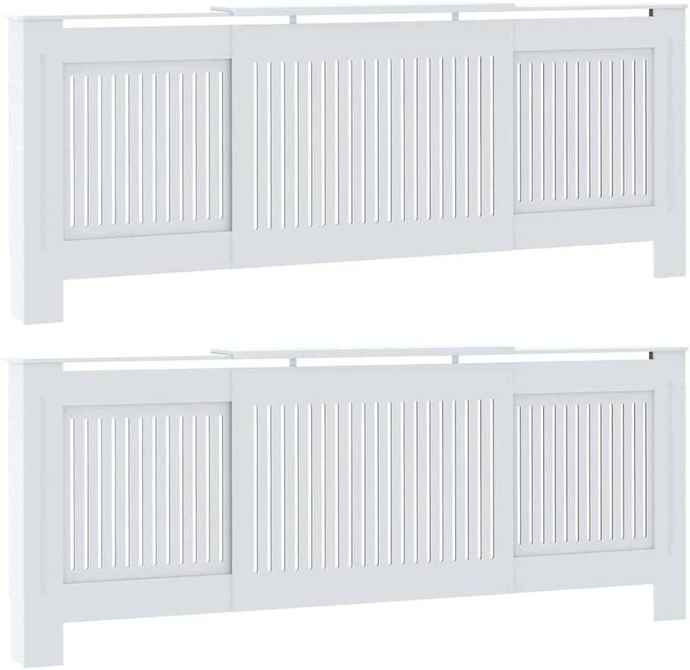 Radiatoriaus dangtis 2 pcs Balta 205 x 20,5 x 81,5cm