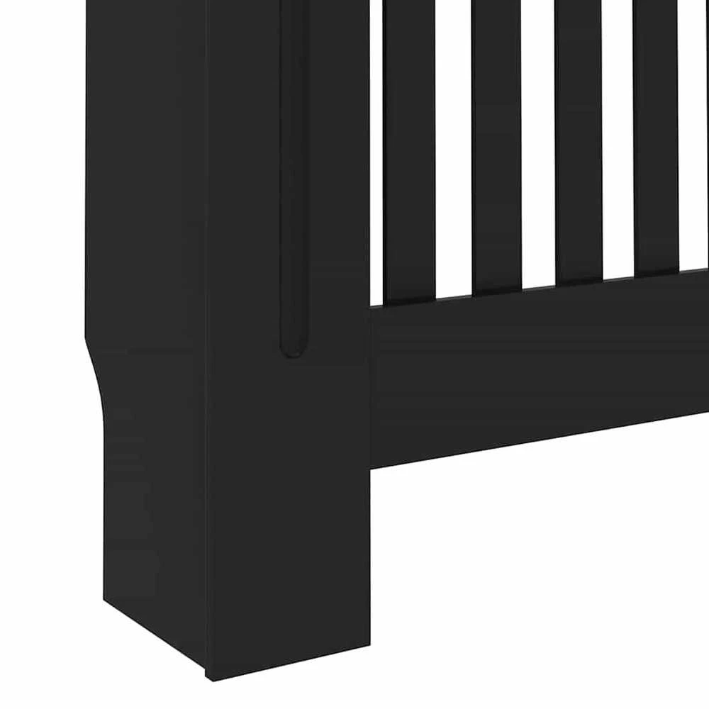 Radiatoriaus dangtis 2 pcs Juoda 172x19x81,5cm Apdirbta mediena 3403235