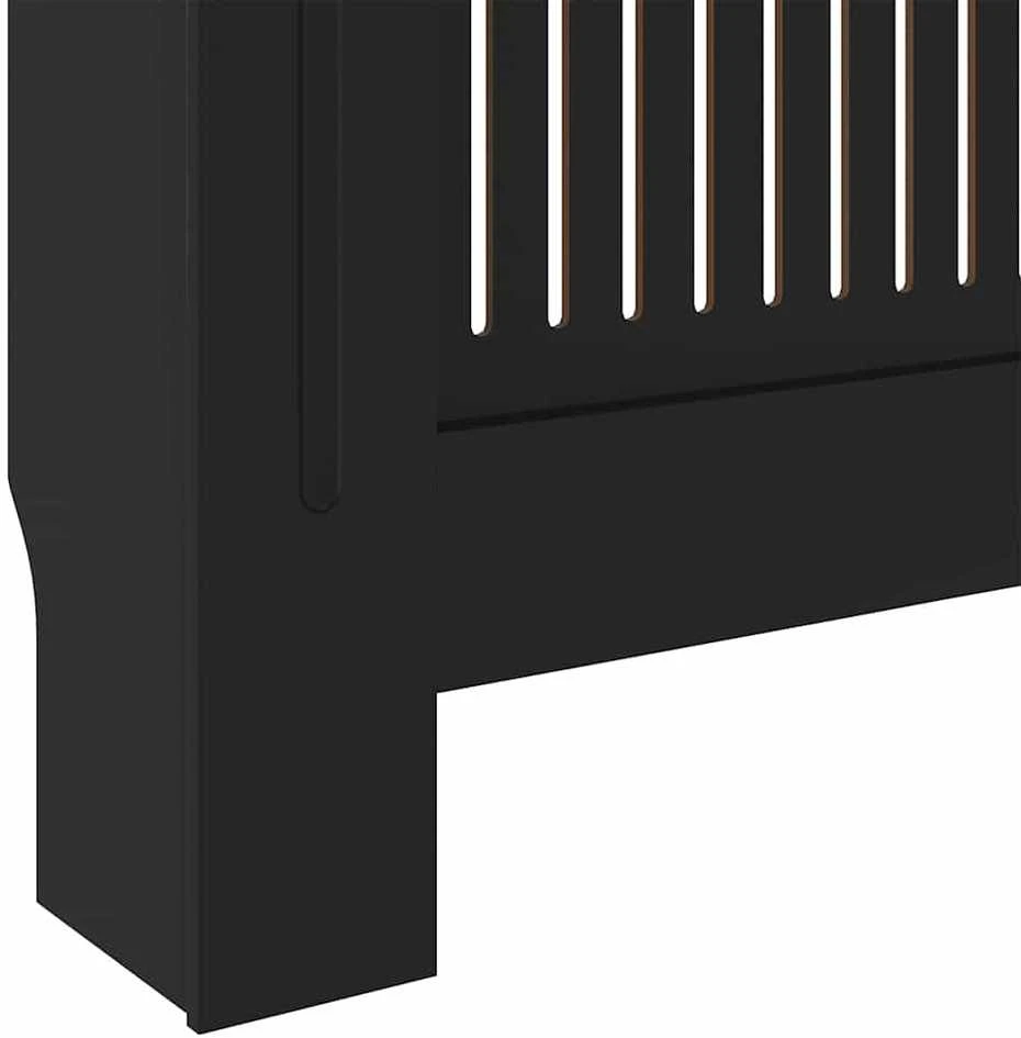 Radiatoriaus dangtis 2 pcs Juoda 205 x 20,5 x 81,5cm