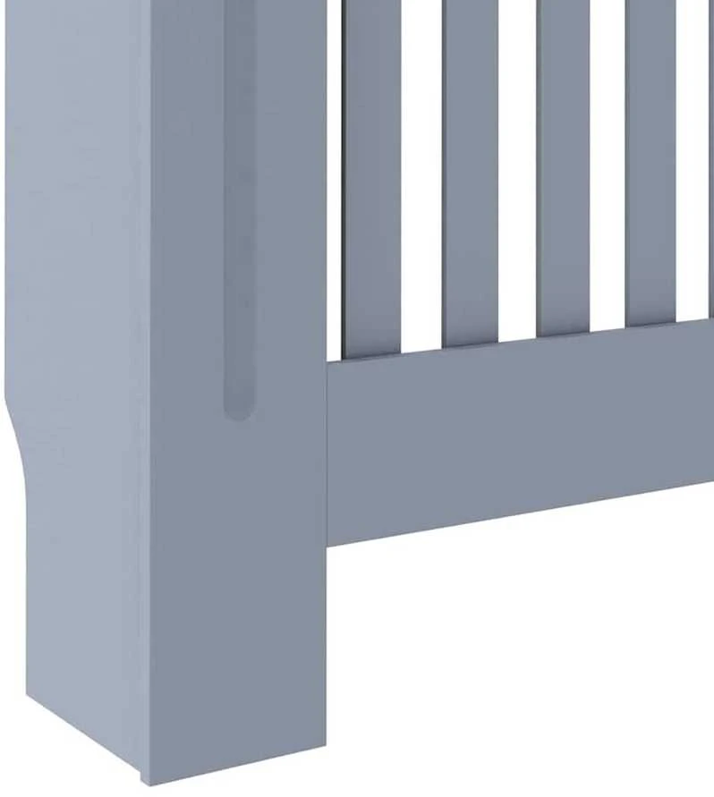 Radiatoriaus dangtis 2 pcs Pilka 152x19x81,5cm Apdirbta mediena 3403231