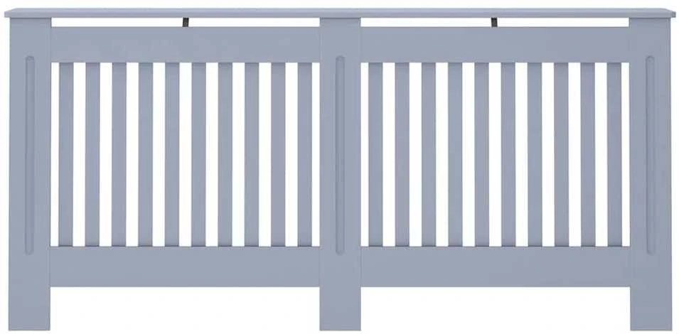 Radiatoriaus dangtis 2 pcs Pilka 172x19x81,5cm Apdirbta mediena 3403234