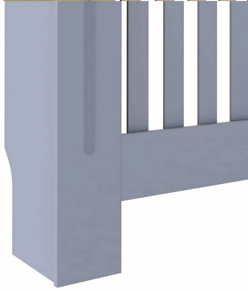 Radiatoriaus dangtis 2 pcs Pilka 172x19x81,5cm Apdirbta mediena 3403234