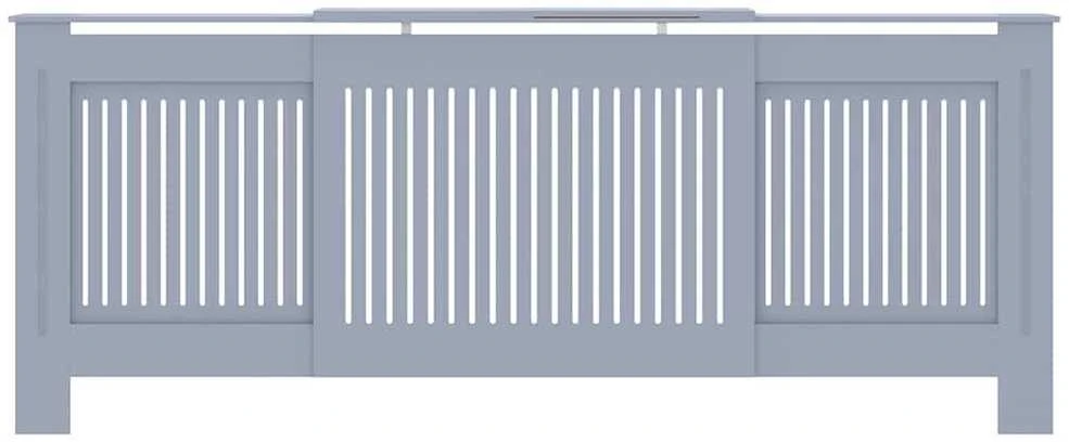 Radiatoriaus dangtis 2 pcs Pilka 205 x 20,5 x 81,5cm
