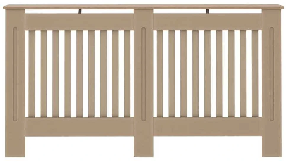 Radiatoriaus dangtis 2 pcs Ruda 152x19x81,5cm Apdirbta mediena 3403233