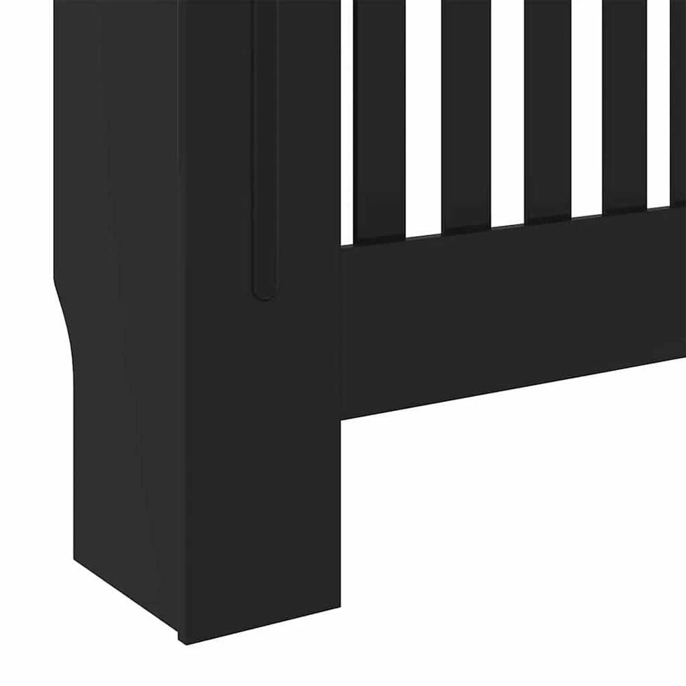 Radiatoriaus dangtis 2 pcs Juoda 78x19x81,5cm Apdirbta mediena 3403242