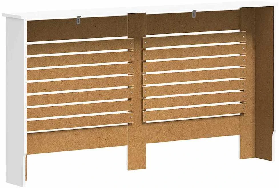 Radiatoriaus uždangalai, 2vnt., balti, 152x19x81,5cm, MDF
