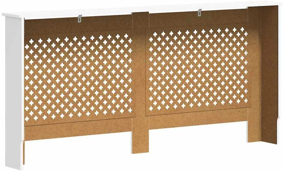 Radiatoriaus uždangalai, 2vnt., balti, 172x19x81,5cm, MDF
