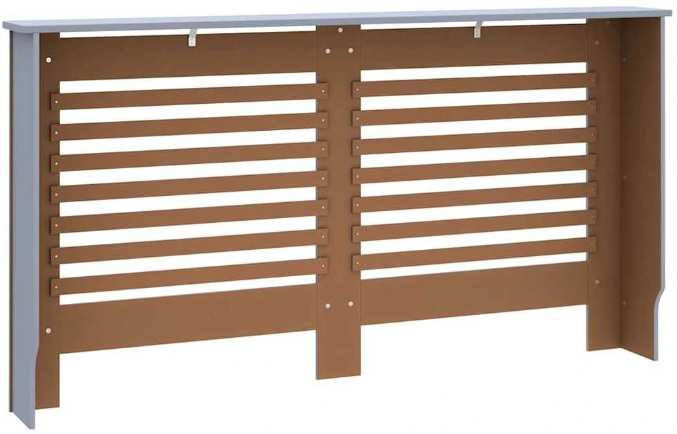 Radiatoriaus uždangalas, antracito spalvos, 152x19x81,5cm, MDF