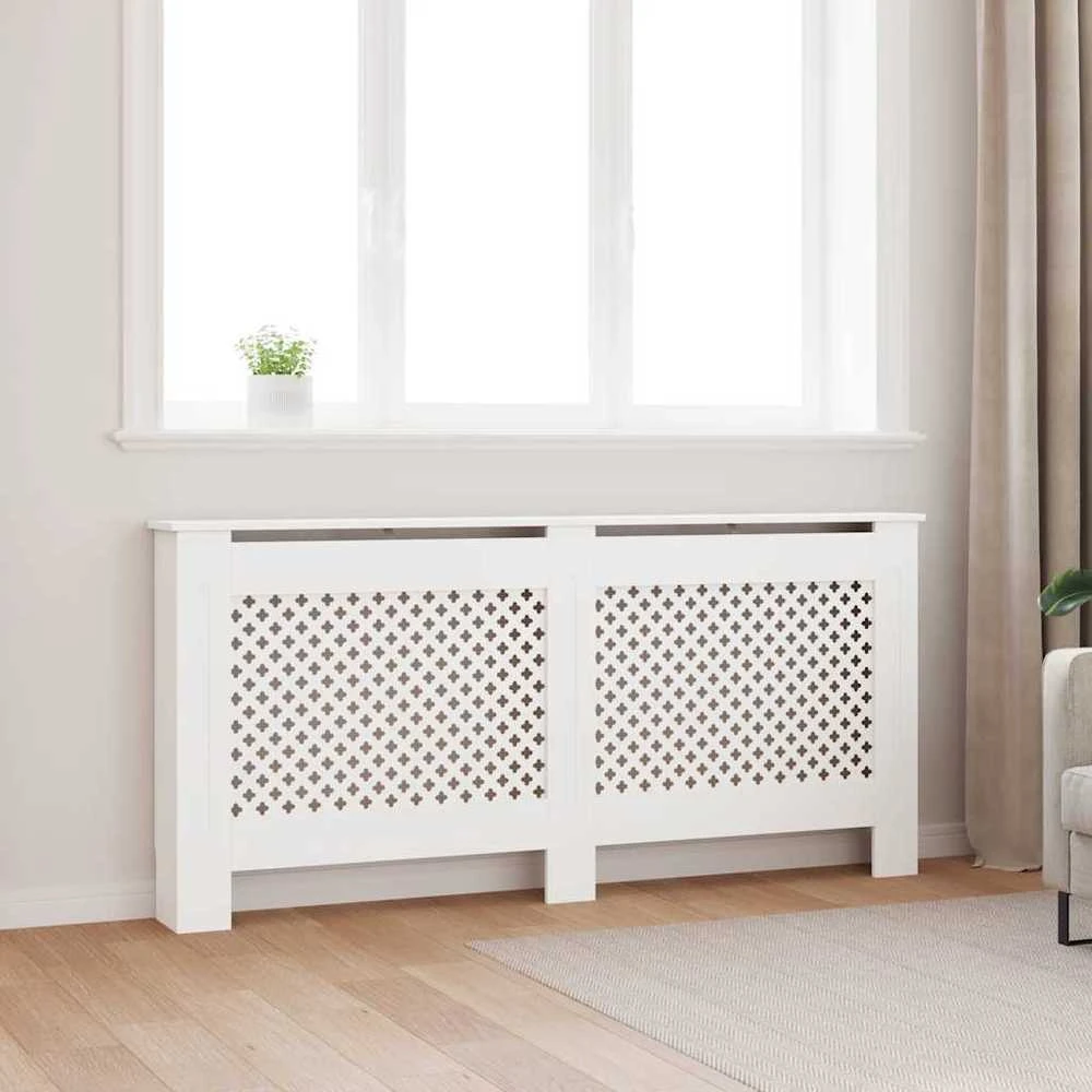Radiatoriaus uždangalas, baltos sp., 172x19x81,5cm, MDF