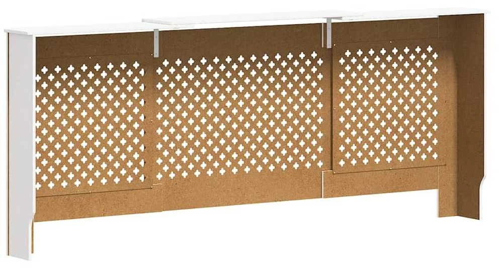 Radiatoriaus uždangalas, baltos spalvos, 205cm, MDF