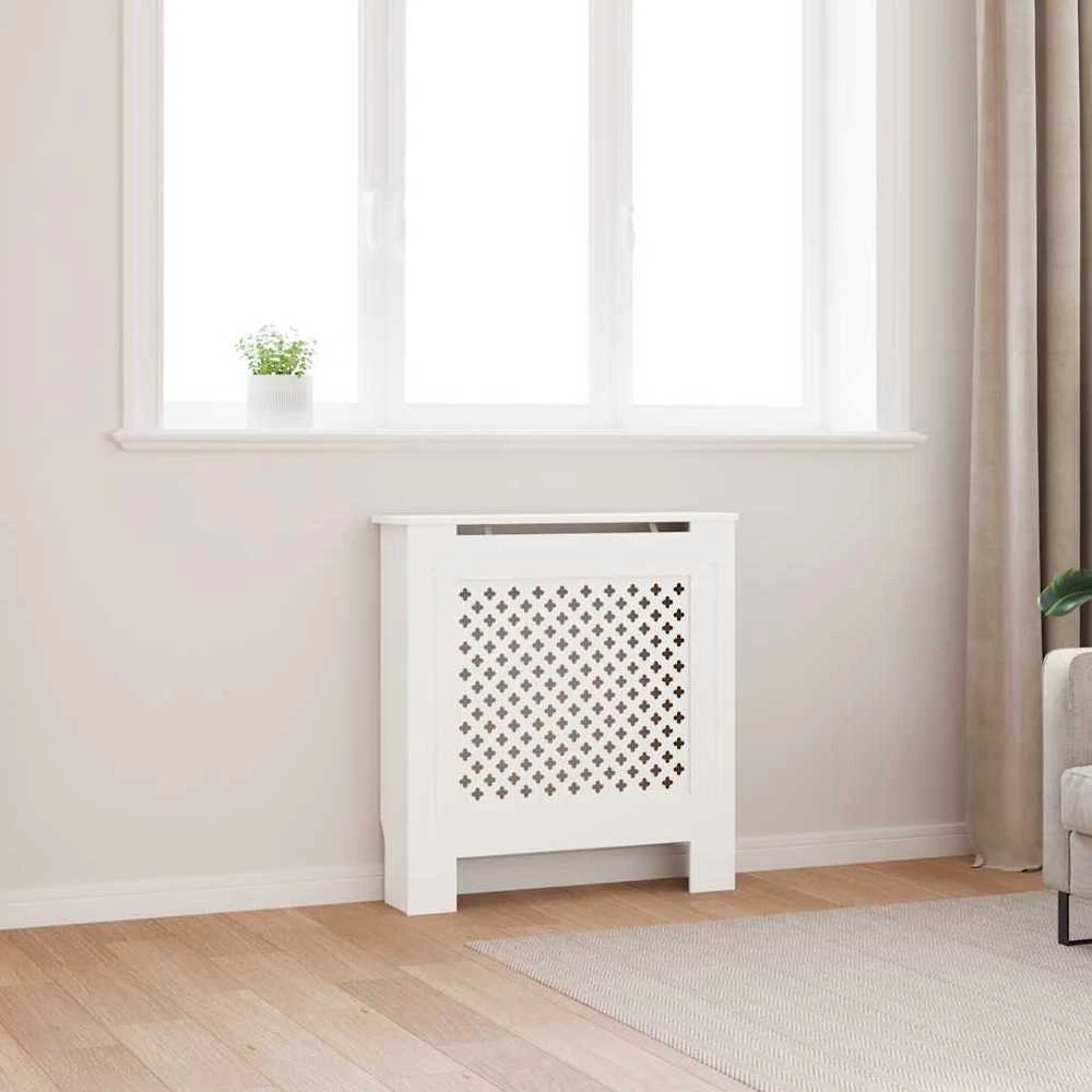 Radiatoriaus uždangalas, baltos spalvos, 78cm, MDF