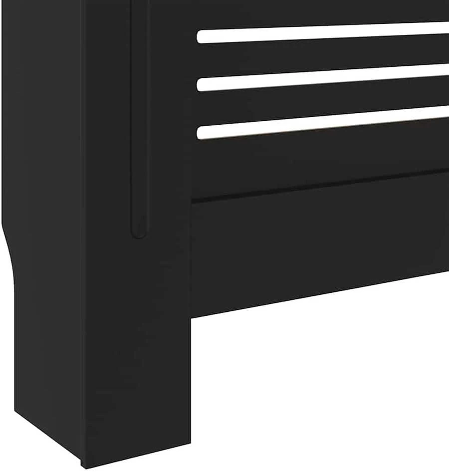 Radiatoriaus uždangalas, juodos spalvos, 205cm, MDF