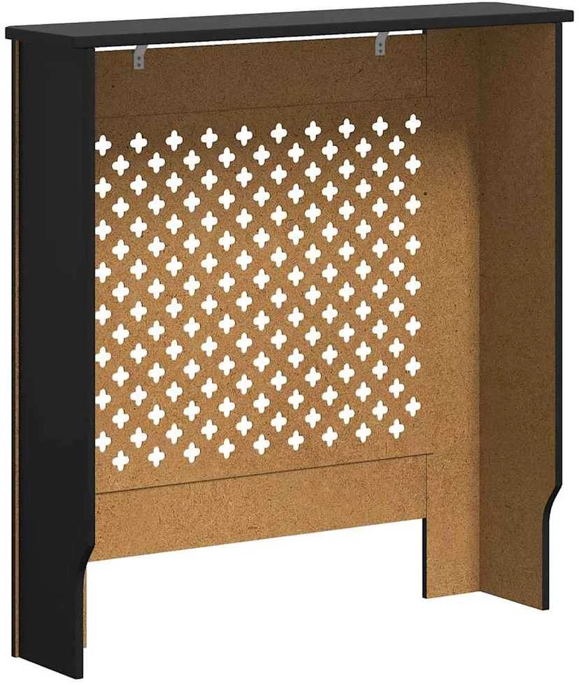 Radiatoriaus uždangalas, juodos spalvos, 78cm, MDF