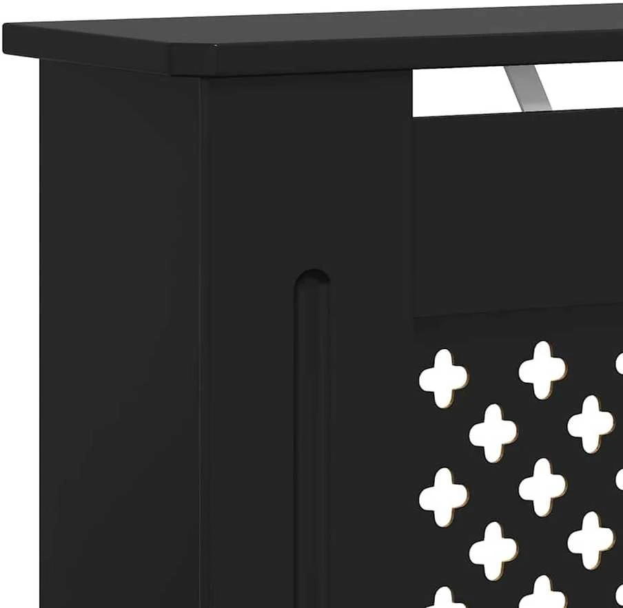Radiatoriaus uždangalas, juodos spalvos, 78cm, MDF