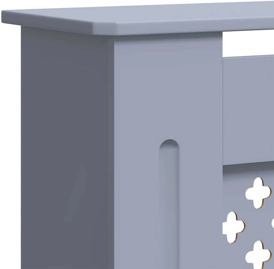 Radiatoriaus uždangalas, pilkos spalvos, 205cm, MDF
