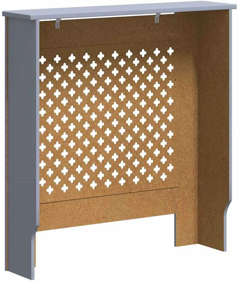 Radiatoriaus uždangalas, pilkos spalvos, 78cm, MDF