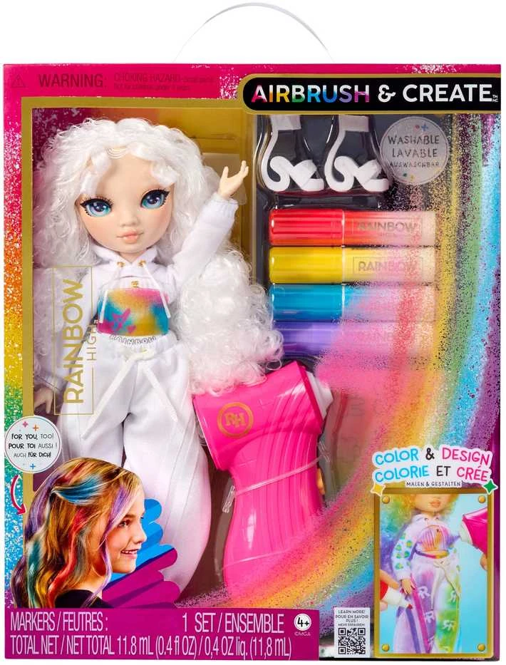 Rainbow High Air Brush & Create lėlė – su žaliomis akimis (543343/3)