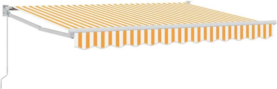 Ištraukiama markizė Geltona ir balta 3,5 x 2 m